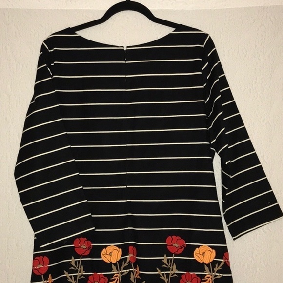 Lands' End Phipps Floral Embroidered Shift Dress - Picture 5 of 8